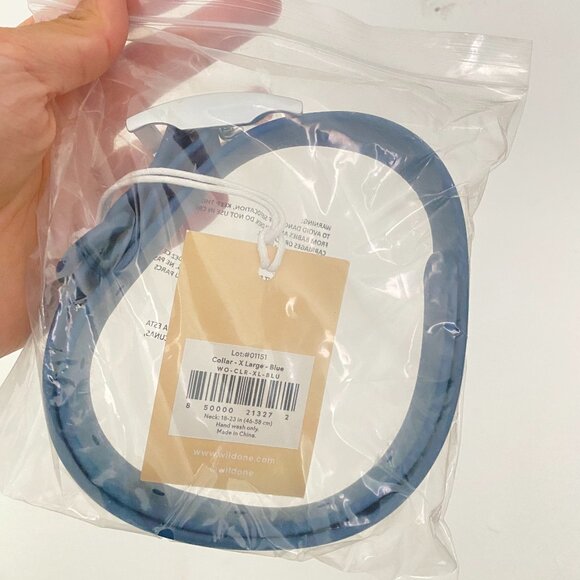 Wild One Dog Collar Size Extra Large Blue - Picture 1 of 2